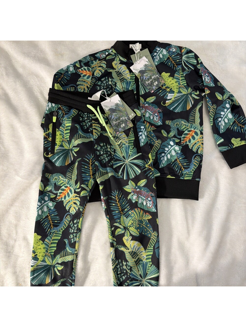 Angela mckay Floral Bomber Jacket H&m Age 4-5Years NWT track Suit